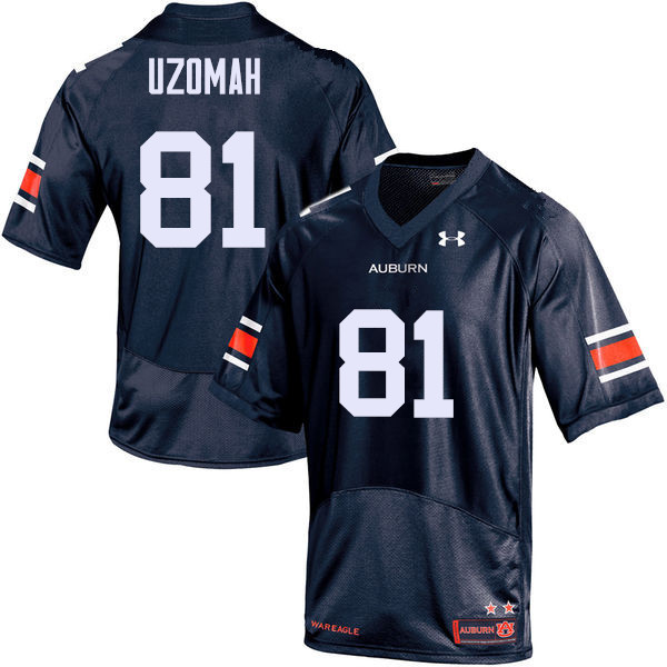 Auburn Tigers Men's C.J. Uzomah #81 Navy Under Armour Stitched College NCAA Authentic Football Jersey GGW8374YQ